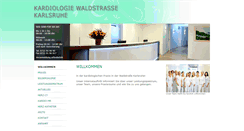 Desktop Screenshot of kardiologie-waldstrasse.de