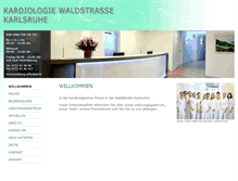 Tablet Screenshot of kardiologie-waldstrasse.de